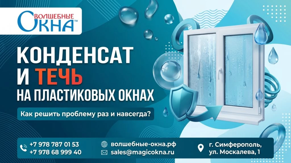 Конденсат и течь на пластиковых окнах