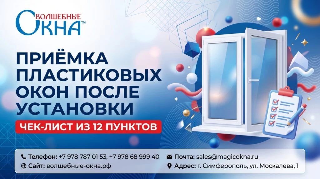 Приёмка пластиковых окон после установки